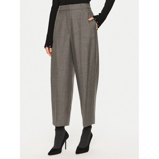 Herskind Spodnie materiałowe Olsen 5329140 Szary Relaxed Fit ze sklepu MODIVO w kategorii Spodnie damskie - zdjęcie 182650820