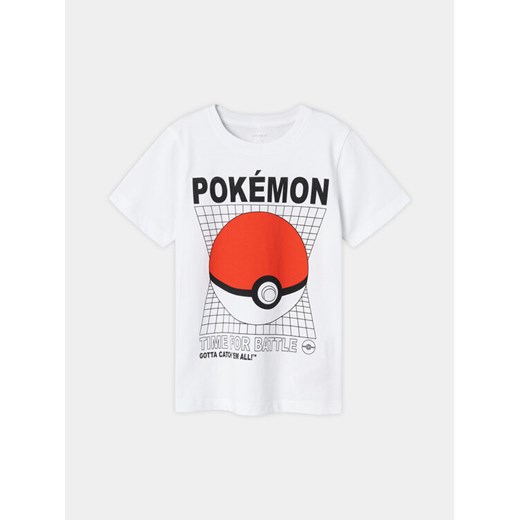 NAME IT T-Shirt POKEMON 13230851 Biały Regular Fit ze sklepu MODIVO w kategorii T-shirty chłopięce - zdjęcie 182650834
