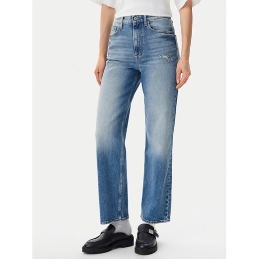 Tommy Jeans Jeansy Layla DW0DW19772 Niebieski Straight Fit ze sklepu MODIVO w kategorii Jeansy damskie - zdjęcie 182650951