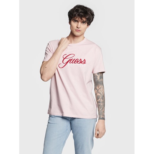 Guess T-Shirt 3D Embro M3GI25 K8FQ4 Różowy Regular Fit ze sklepu MODIVO w kategorii T-shirty męskie - zdjęcie 182650982