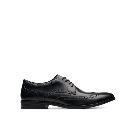 Clarks Półbuty Brandon Limit 26178490 Czarny ze sklepu MODIVO w kategorii Buty eleganckie męskie - zdjęcie 182650983