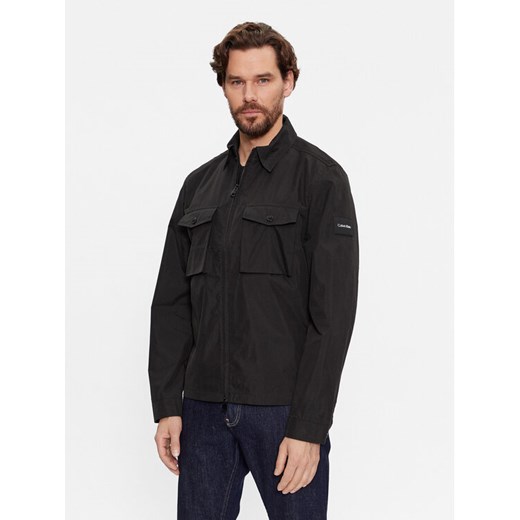 Calvin Klein Kurtka przejściowa Recycled Light Shirt Jacket K10K107136 Czarny Regular Fit ze sklepu MODIVO w kategorii Kurtki męskie - zdjęcie 182651011