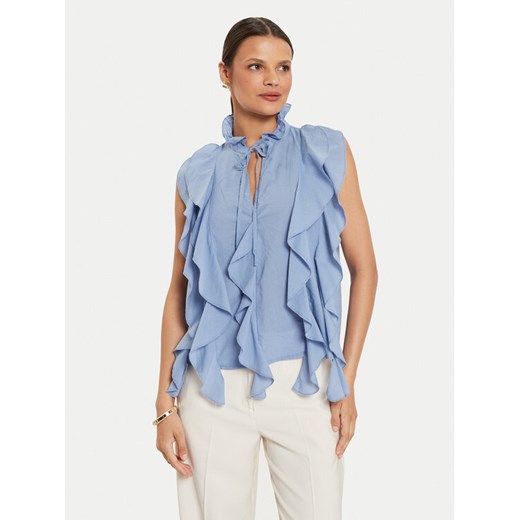 ViCOLO Bluzka TB2554 Niebieski Regular Fit ze sklepu MODIVO w kategorii Bluzki damskie - zdjęcie 182651024