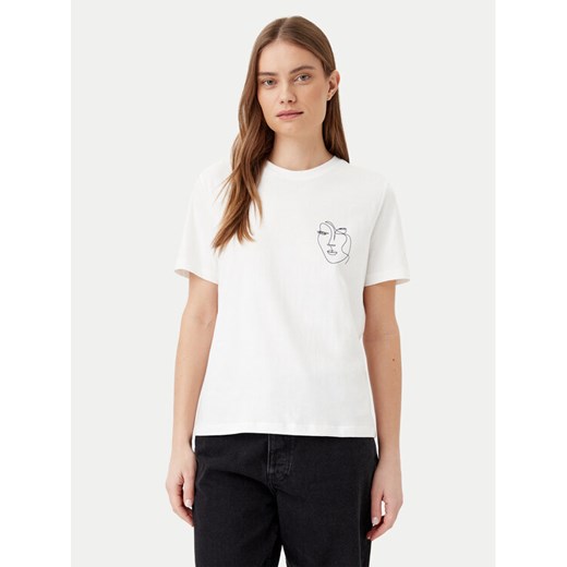 Vila T-Shirt Sybilla 14103247 Biały Regular Fit ze sklepu MODIVO w kategorii Bluzki damskie - zdjęcie 182651033