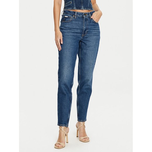 Guess Jeansy W5RA0D D5M44 Granatowy Regular Fit ze sklepu MODIVO w kategorii Jeansy damskie - zdjęcie 182651104