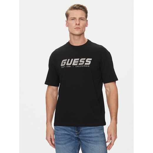 Guess T-Shirt 171871 Czarny Classic Fit ze sklepu MODIVO w kategorii T-shirty męskie - zdjęcie 182651114