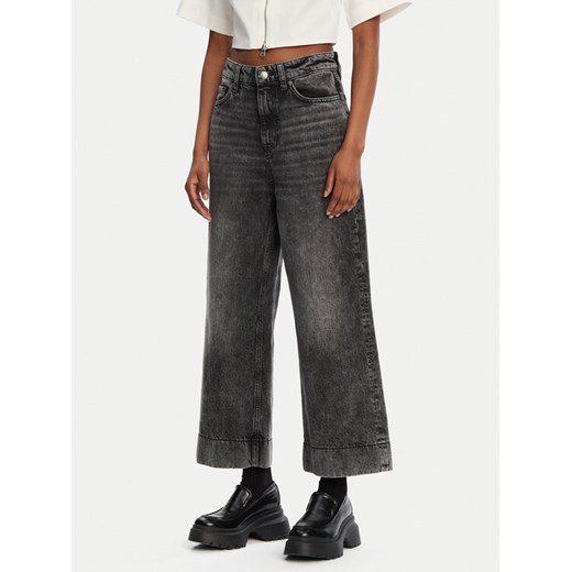 HUGO Jeansy Gevane 50530309 Czarny Wide Leg ze sklepu MODIVO w kategorii Jeansy damskie - zdjęcie 182651140