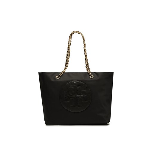 Tory Burch Torebka Ella Chain Tote 152313 Czarny ze sklepu MODIVO w kategorii Torby Shopper bag - zdjęcie 182651143