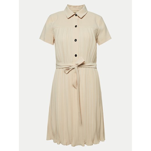 DKNY Sukienka koszulowa DD4A1351 Beżowy Regular Fit ze sklepu MODIVO w kategorii Sukienki - zdjęcie 182651200