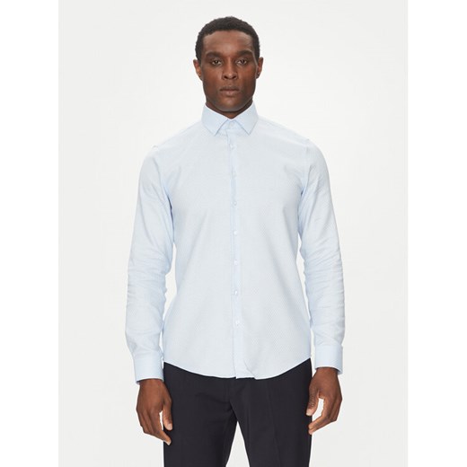 Calvin Klein Koszula K10K114360 Błękitny Slim Fit ze sklepu MODIVO w kategorii Koszule męskie - zdjęcie 182651251