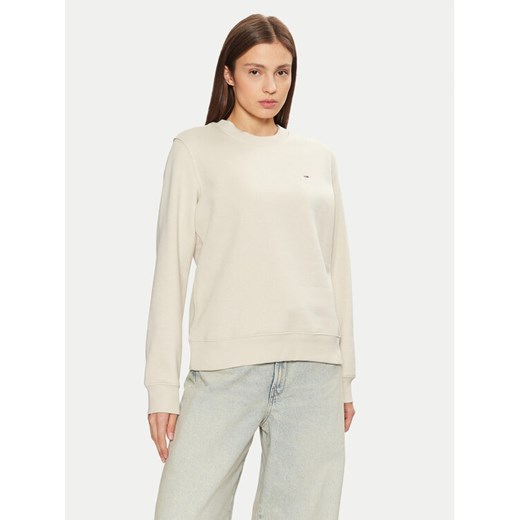 Tommy Jeans Bluza DW0DW19959 Beżowy Regular Fit ze sklepu MODIVO w kategorii Bluzy damskie - zdjęcie 182651323