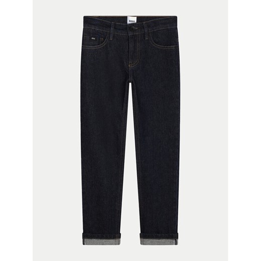 Boss Jeansy J51148 S Granatowy Slim Fit ze sklepu MODIVO w kategorii Spodnie dziewczęce - zdjęcie 182651434