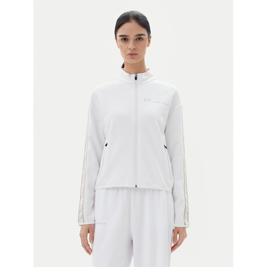 EA7 Emporio Armani Bluza 7W000275 AF12501 U0002 Biały Regular Fit ze sklepu MODIVO w kategorii Bluzy damskie - zdjęcie 182651440