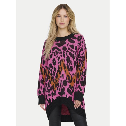 ONLY Sweter Helena 15332159 Różowy Oversize ze sklepu MODIVO w kategorii Swetry damskie - zdjęcie 182651462
