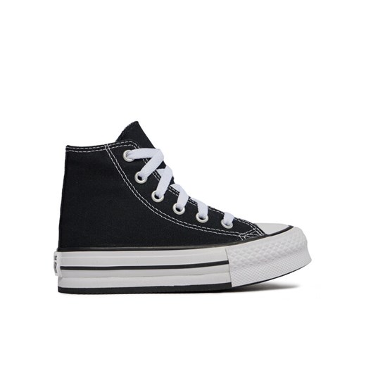 Converse Trampki Chuck Taylor All Star Lift Platform High Top Little Kids 372859C Czarny ze sklepu MODIVO w kategorii Trampki dziecięce - zdjęcie 182651491