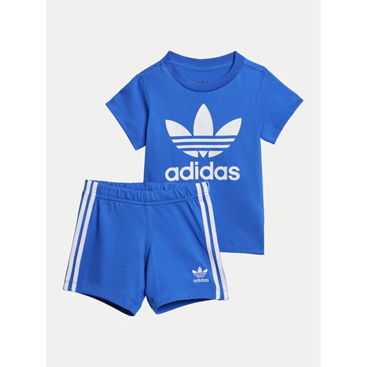 adidas Komplet t-shirt i spodenki JC6581 Niebieski Regular Fit ze sklepu MODIVO w kategorii Odzież dla niemowląt - zdjęcie 182651531