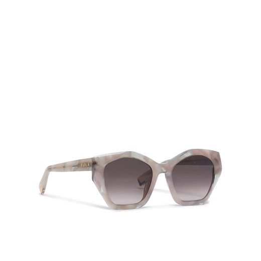 Furla Okulary przeciwsłoneczne WD00130 BX3773 3389S Écru ze sklepu MODIVO w kategorii Okulary przeciwsłoneczne damskie - zdjęcie 182651571
