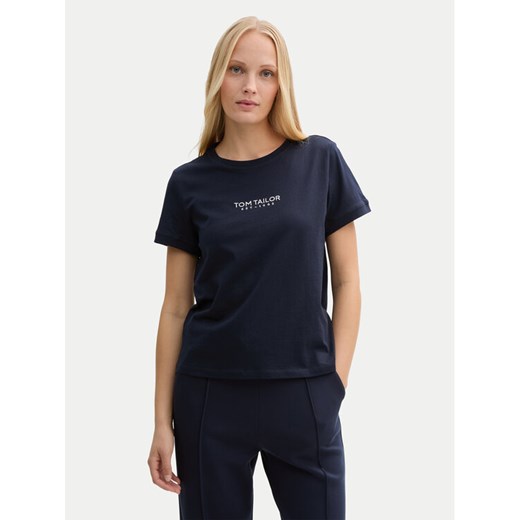 Tom Tailor T-Shirt 1045543 Granatowy Regular Fit ze sklepu MODIVO w kategorii Bluzki damskie - zdjęcie 182651574