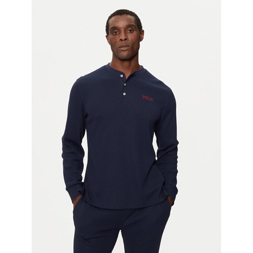 Polo Ralph Lauren Longsleeve 714950609002 Granatowy Slim Fit ze sklepu MODIVO w kategorii T-shirty męskie - zdjęcie 182651594