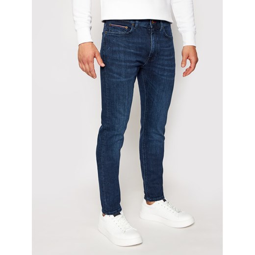 Tommy Hilfiger Jeansy Bleecker MW0MW15599 Granatowy Slim Fit ze sklepu MODIVO w kategorii Jeansy męskie - zdjęcie 182651624
