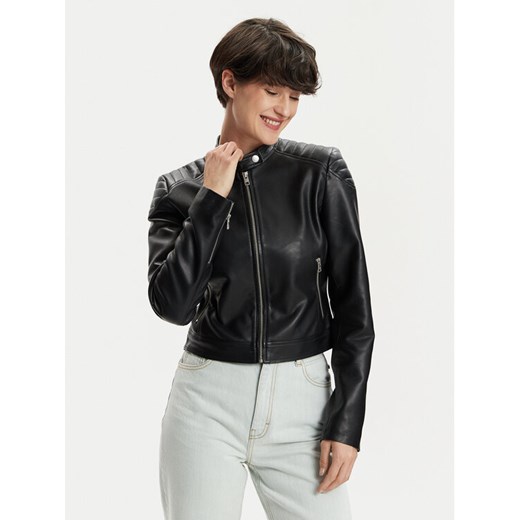 JJXX Kurtka z imitacji skóry Ava 12258376 Czarny Slim Fit ze sklepu MODIVO w kategorii Kurtki damskie - zdjęcie 182651642