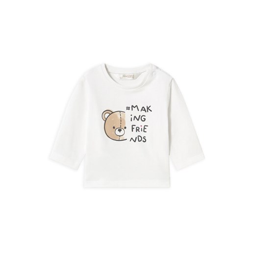 Mayoral Bluzka 1038 Biały Regular Fit ze sklepu MODIVO w kategorii Bluzy i swetry - zdjęcie 182651754