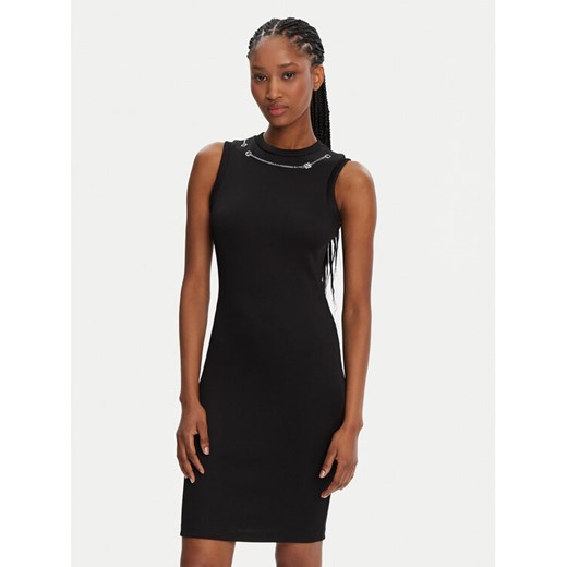 HUGO Sukienka codzienna Naloita 50530443 Czarny Slim Fit ze sklepu MODIVO w kategorii Sukienki - zdjęcie 182651780