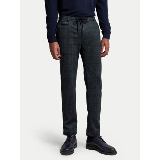 Bugatti Chinosy 4036 66898B Granatowy Slim Fit ze sklepu MODIVO w kategorii Spodnie męskie - zdjęcie 182651782