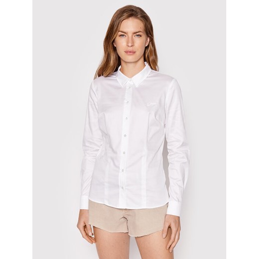 Guess Koszula W2YH41 WAF10 Biały Slim Fit Guess XXL MODIVO