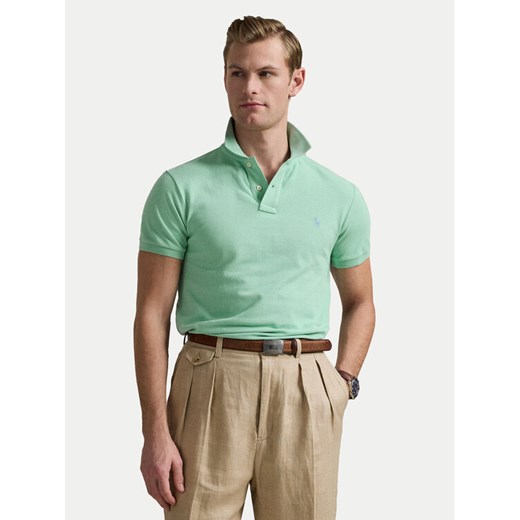 Polo Ralph Lauren Polo 710536856451 Zielony Slim Fit ze sklepu MODIVO w kategorii T-shirty męskie - zdjęcie 182651901