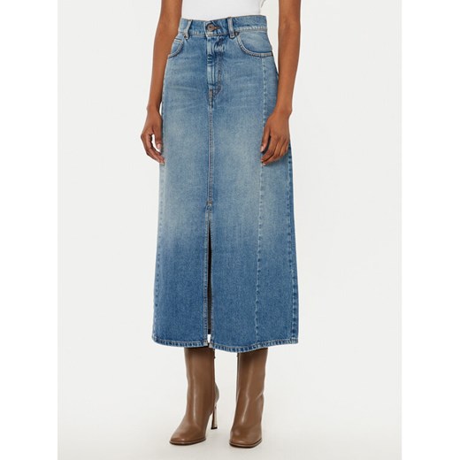 Weekend Max Mara Spódnica jeansowa Gesso 2515101061 Niebieski Regular Fit ze sklepu MODIVO w kategorii Spódnice - zdjęcie 182651924