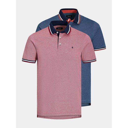 Jack&Jones Komplet 2 koszulek polo Paulos 12191216 Kolorowy Slim Fit ze sklepu MODIVO w kategorii T-shirty męskie - zdjęcie 182652010