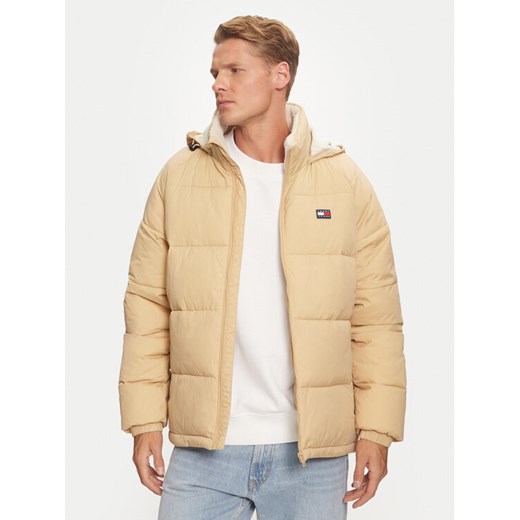 Tommy Jeans Kurtka zimowa DM0DM20003 Beżowy Relaxed Fit ze sklepu MODIVO w kategorii Kurtki męskie - zdjęcie 182652082