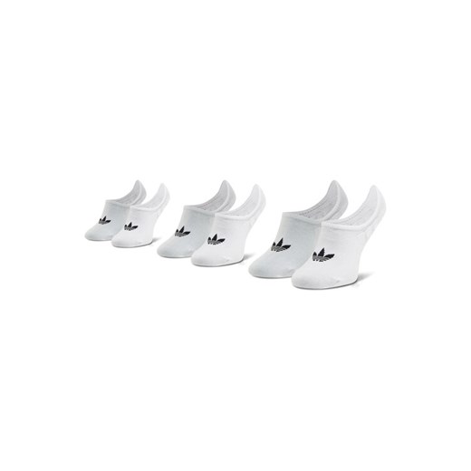 adidas Zestaw 3 par stopek unisex No-Show Socks 3P FM0676 Biały ze sklepu MODIVO w kategorii Skarpetki męskie - zdjęcie 182652091