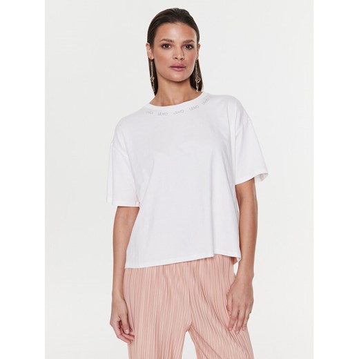 Liu Jo Sport T-Shirt TA3074 J0088 Biały Relaxed Fit ze sklepu MODIVO w kategorii Bluzki damskie - zdjęcie 182652122