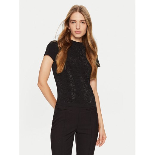 Guess T-Shirt W4BI26 J1314 Czarny Slim Fit ze sklepu MODIVO w kategorii Bluzki damskie - zdjęcie 182652132