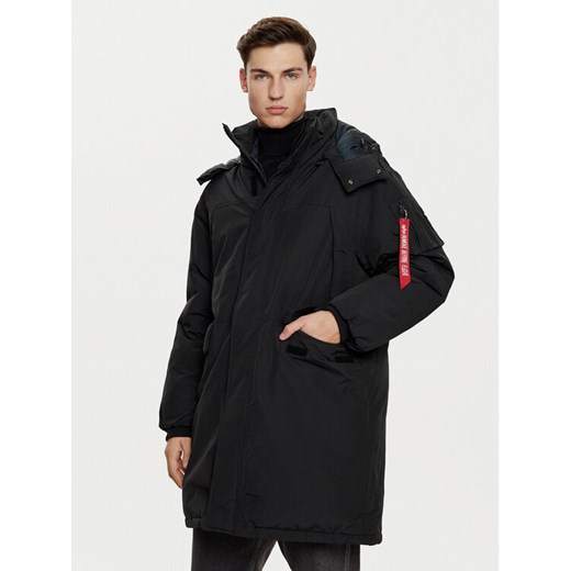 Alpha Industries Parka 148124 Czarny Regular Fit ze sklepu MODIVO w kategorii Parki męskie - zdjęcie 182652212