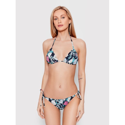 Roxy Góra od bikini Blossom Babe Smocked ERJX304699 Granatowy ze sklepu MODIVO w kategorii Stroje kąpielowe - zdjęcie 182652253