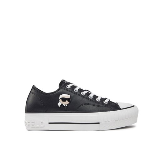 KARL LAGERFELD Trampki Kampus Max KL60425T Czarny ze sklepu MODIVO w kategorii Trampki damskie - zdjęcie 182652290
