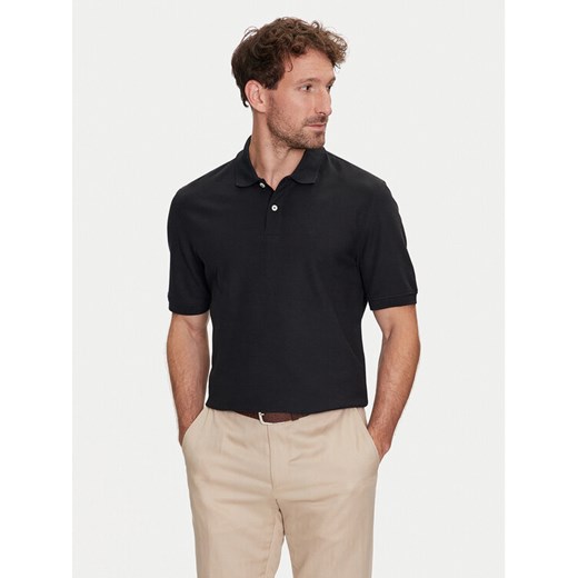 Bugatti Polo 8150 95030 Czarny Regular Fit ze sklepu MODIVO w kategorii T-shirty męskie - zdjęcie 182652320