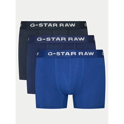 G-Star Raw Komplet 3 par bokserek D23773-D516 Niebieski ze sklepu MODIVO w kategorii Majtki męskie - zdjęcie 182652391