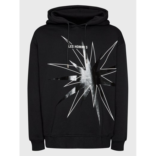 Les Hommes Bluza LF2252020741 Czarny Regular Fit ze sklepu MODIVO w kategorii Bluzy męskie - zdjęcie 182652450