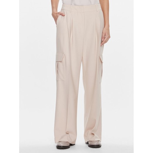 Herskind Spodnie materiałowe Louise 5011993 Beżowy Relaxed Fit ze sklepu MODIVO w kategorii Spodnie damskie - zdjęcie 182652494
