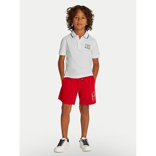 Tommy Hilfiger Polo KB0KB09524 D Biały Regular Fit ze sklepu MODIVO w kategorii T-shirty chłopięce - zdjęcie 182652500