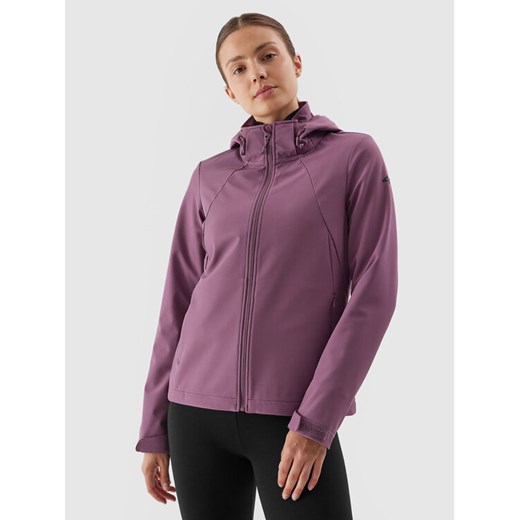 4F Kurtka softshell 4FAW23TSOFF152 Różowy Slim Fit ze sklepu MODIVO w kategorii Kurtki damskie - zdjęcie 182652514