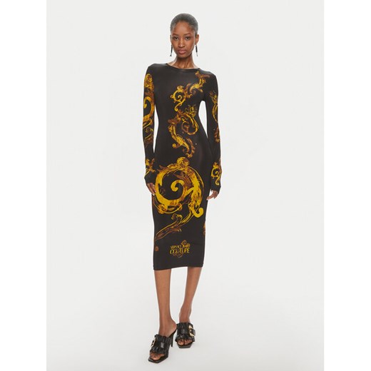 Versace Jeans Couture Sukienka codzienna 76HAO9P8 Czarny Slim Fit ze sklepu MODIVO w kategorii Sukienki - zdjęcie 182652561