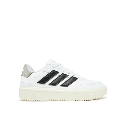 adidas Sneakersy Courtblock JI2202 Biały ze sklepu MODIVO w kategorii Buty sportowe damskie - zdjęcie 182652574