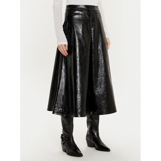 Sisley Spódnica z imitacji skóry 4XAUL002E Czarny Regular Fit ze sklepu MODIVO w kategorii Spódnice - zdjęcie 182652620