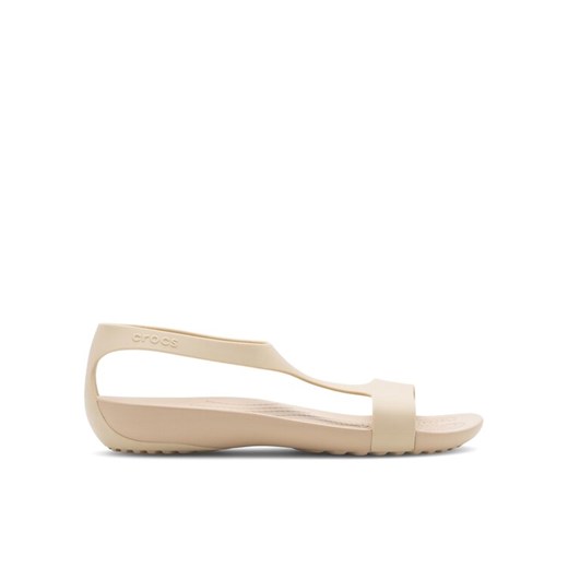 Crocs Sandały SERENA SANDAL 205469-212 Beżowy ze sklepu MODIVO w kategorii Sandały damskie - zdjęcie 182652621