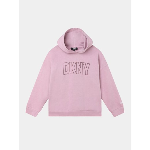 DKNY Bluza D55000 D Różowy Regular Fit ze sklepu MODIVO w kategorii Bluzy dziewczęce - zdjęcie 182652660